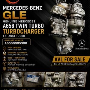 Mercedes-Benz GLE Genuine Mercedes A656 Twin Turbo / Turbocharger OEM Part No.: A6560905300